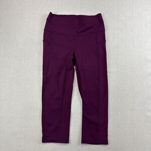 Lululemon Athletica Marvel Dark Pink Mind Over Miles Crop 16” Leggings size 4